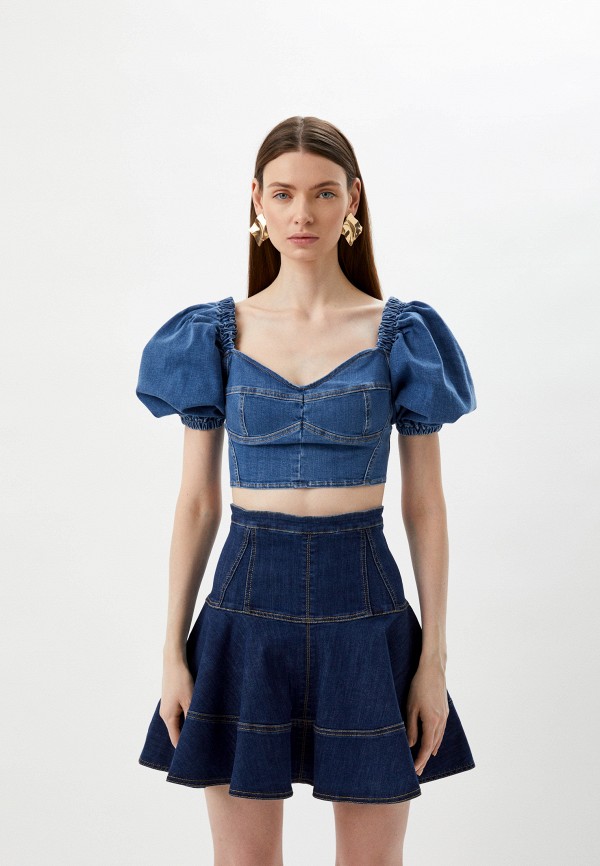 

Топ Elisabetta Franchi, Синий, Elisabetta Franchi RTLABD296401