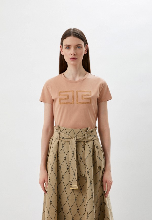 

Футболка Elisabetta Franchi, Бежевый, Elisabetta Franchi RTLABD298101