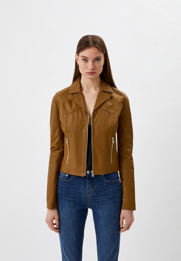 

Куртка кожаная Pinko, Коричневый, Pinko RTLABD305901