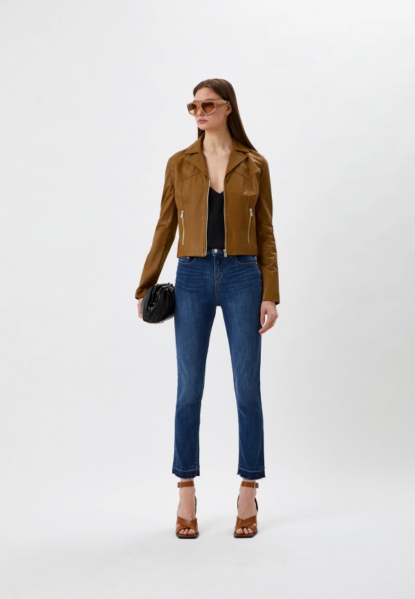 Куртка кожаная Pinko коричневый 1G17MEY75K RTLABD305901