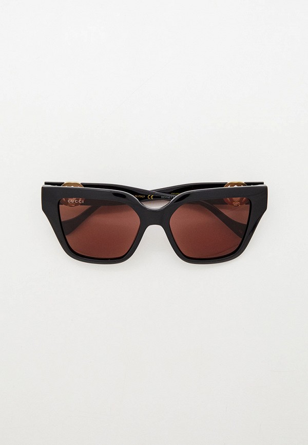 

Очки солнцезащитные Gucci, Черный, GG1023S 005, с цепочкой