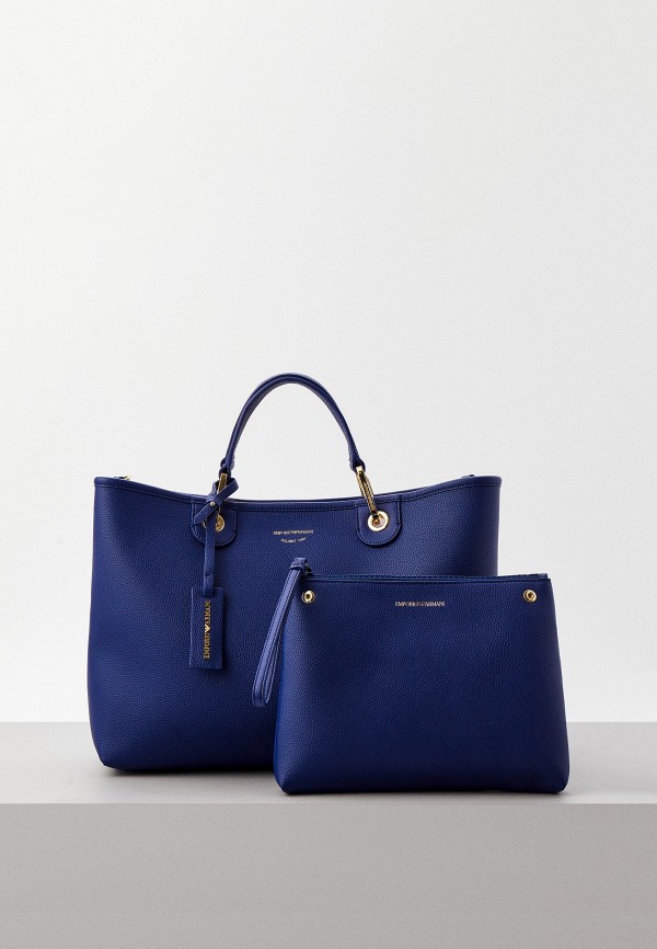

Сумка, косметичка и брелок Emporio Armani, Синий, MY EA