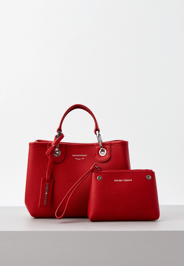 

Сумка, косметичка и брелок Emporio Armani, Красный