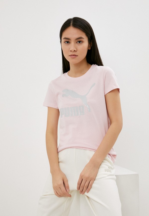 

Футболка PUMA, Розовый, Classics Metallic Logo Tee
