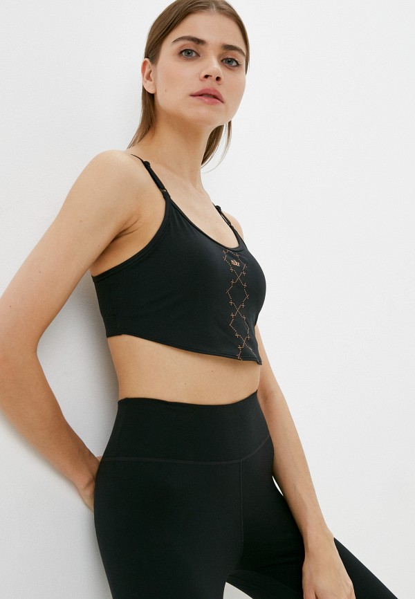 

Топ спортивный Nike, Черный, W NK DF INDY DROPPED HEM BRA