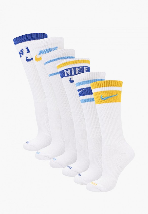 

Носки 6 пар Nike, Белый, U NK EVERYDAY PLUS CUSH 6PR