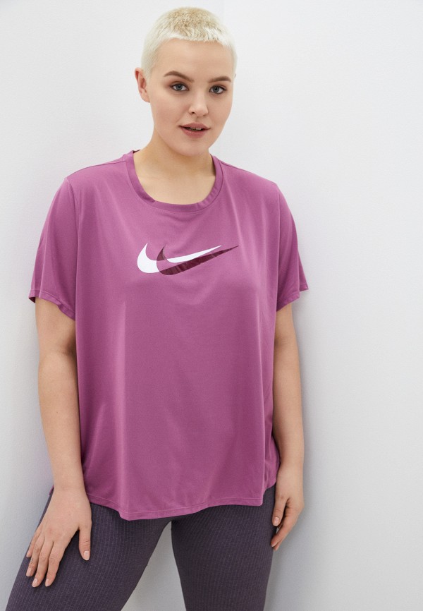 

Футболка спортивная Nike, Фиолетовый, W NK DF SWSH RUN SS PLUS
