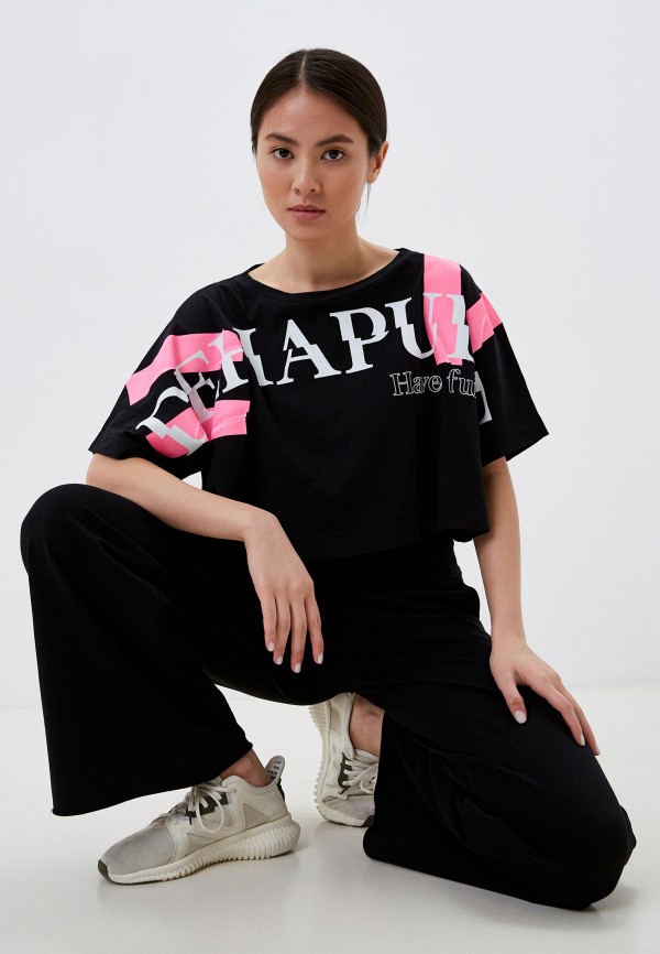 

Футболка Deha, Черный, ECO-WEAT WIDE CROP T-SHIRT