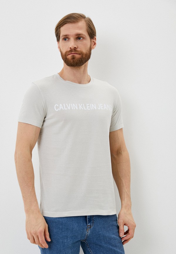 

Футболка Calvin Klein Jeans, Бежевый, Calvin Klein Jeans RTLABD521501