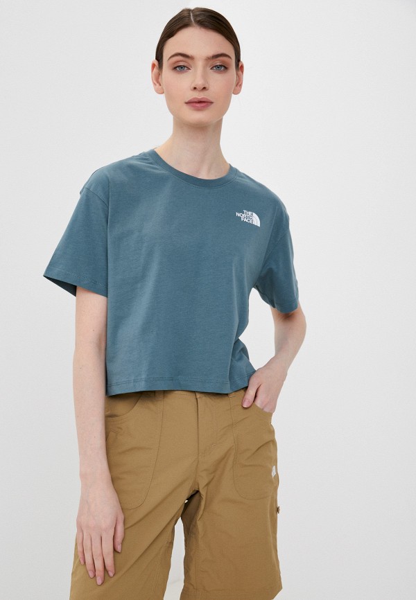 

Футболка The North Face, Бирюзовый, W CROPPED SIMPLE DOME TEE
