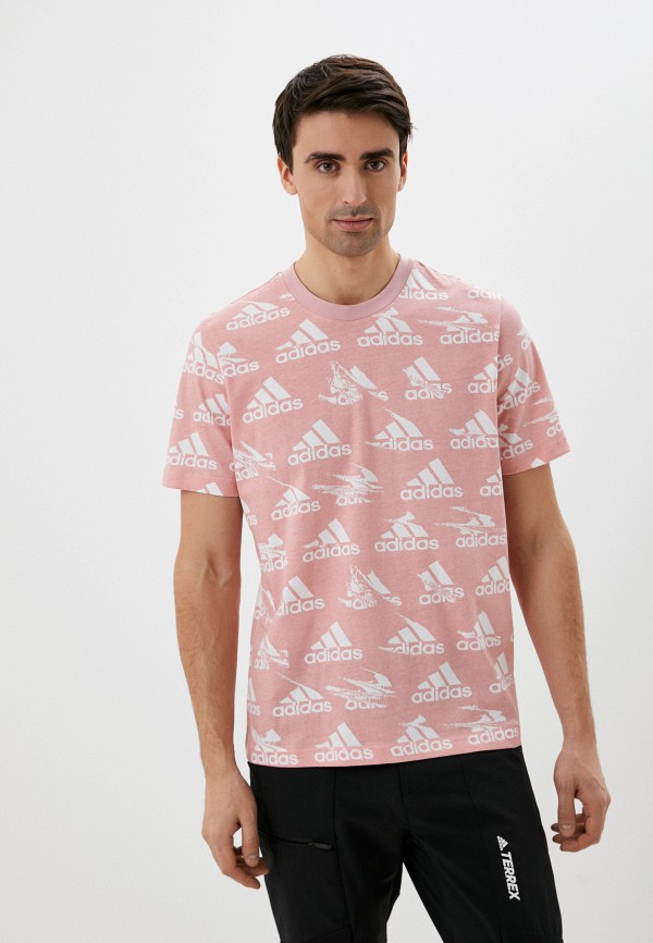 

Футболка adidas, Розовый, M BL T