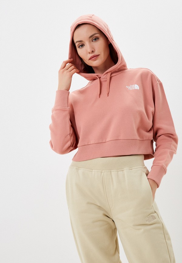 

Худи The North Face, Коралловый, W TREND CROP HOODIE - EU