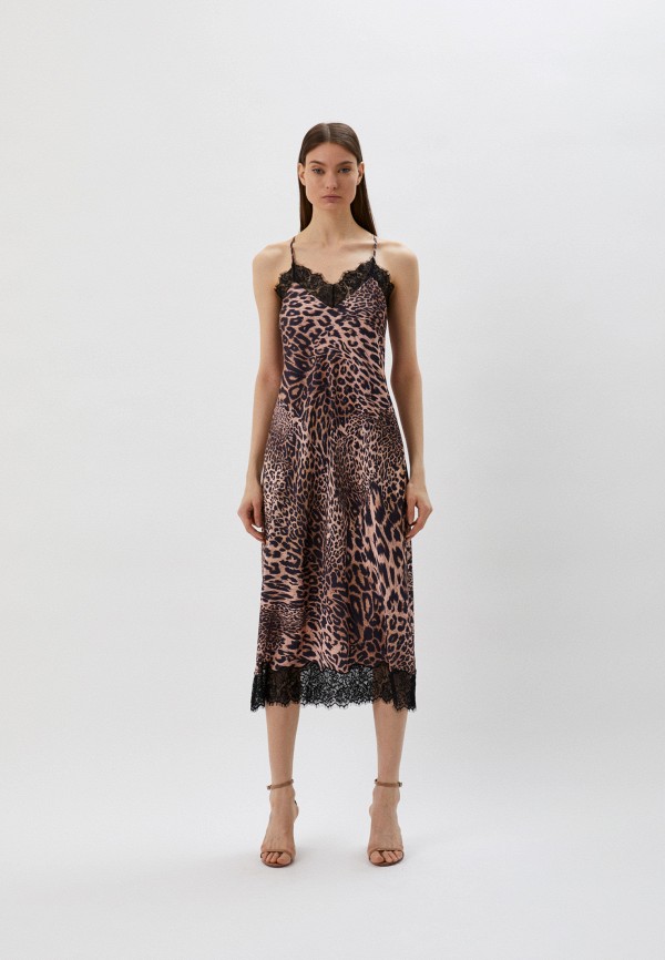 

Платье AllSaints, Коричневый, TIGI KIKU DRESS