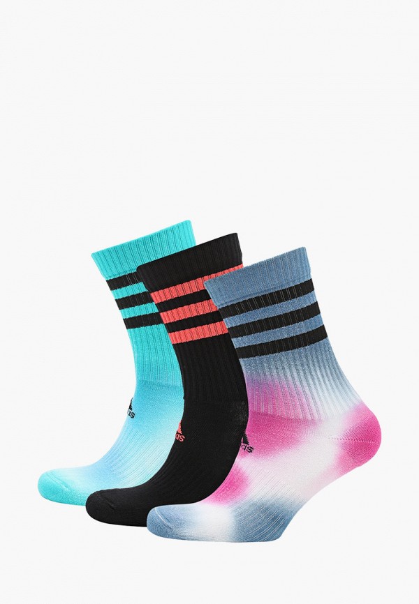 

Носки 3 пары adidas, Бирюзовый;голубой;синий;черный, adidas RTLABD901101