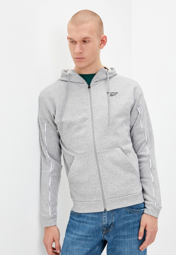 

Толстовка Reebok, Серый, WOR PIPING FZ