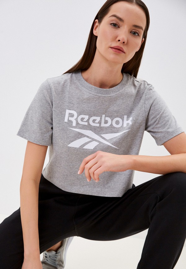 

Футболка Reebok, Серый, RI BL CROP TEE