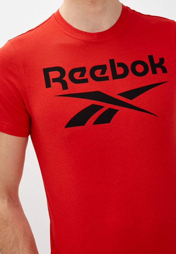 Ri red. Поло Reebok красная. Футболка рибок. Красная футболка рибок. Футболка Reebok мужская.