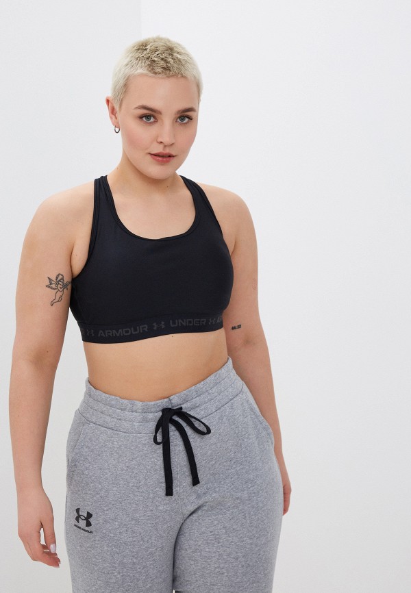 

Топ спортивный Under Armour, Черный, UA Crossback Mid Bra&