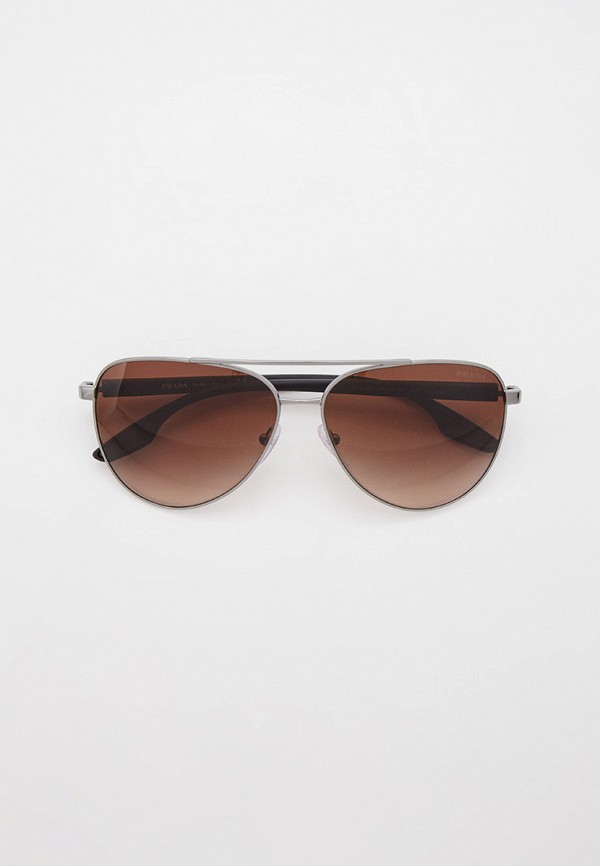 

Очки солнцезащитные Prada Linea Rossa, Серебряный, PS 52WS 5AV02P