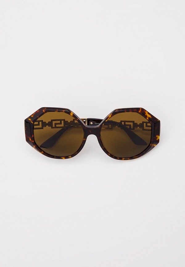 

Очки солнцезащитные и цепочка Versace, Коричневый, VE4395 534673