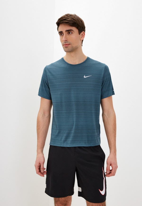 

Футболка спортивная Nike, Зеленый, M NK DF MILER TOP SS