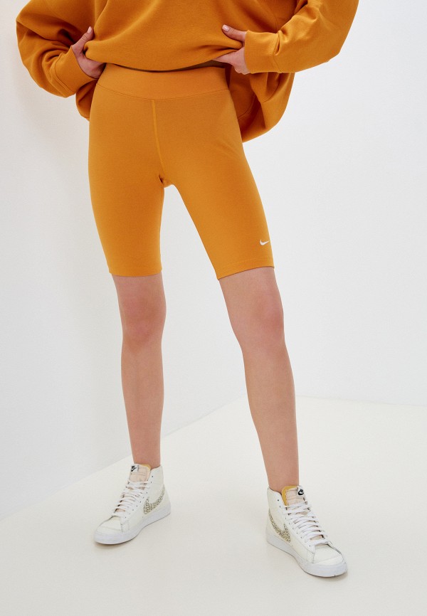 

Велосипедки Nike, Оранжевый, W NSW ESSNTL MR BIKER SHORT