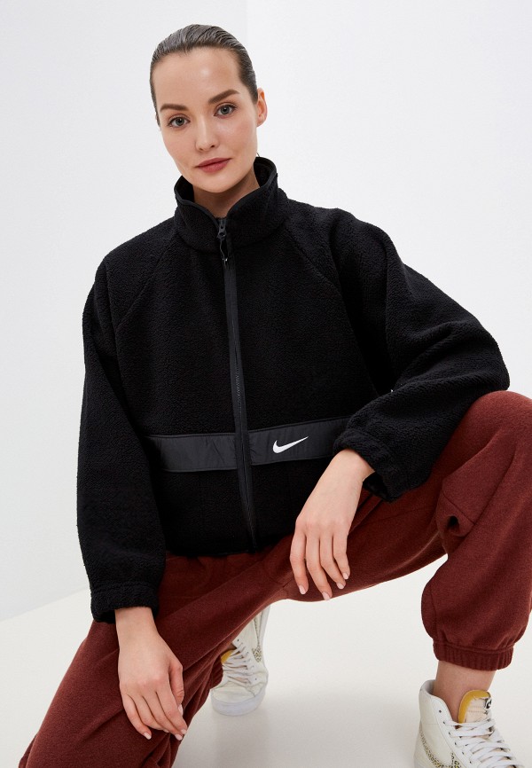 

Олимпийка Nike, Черный, W NSW ESSNTL SHRPA JKT