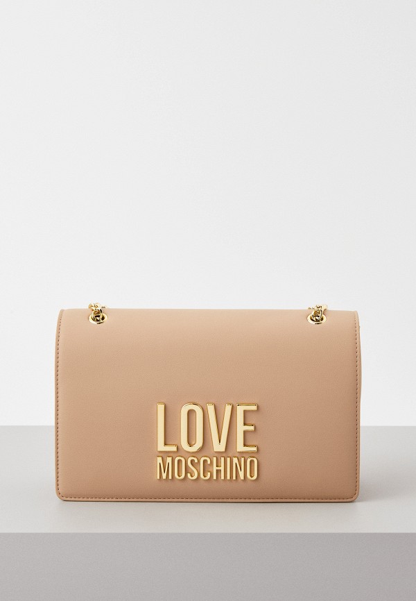 Сумка и брелок Love Moschino, Бежевый, Love Moschino RTLABE153201