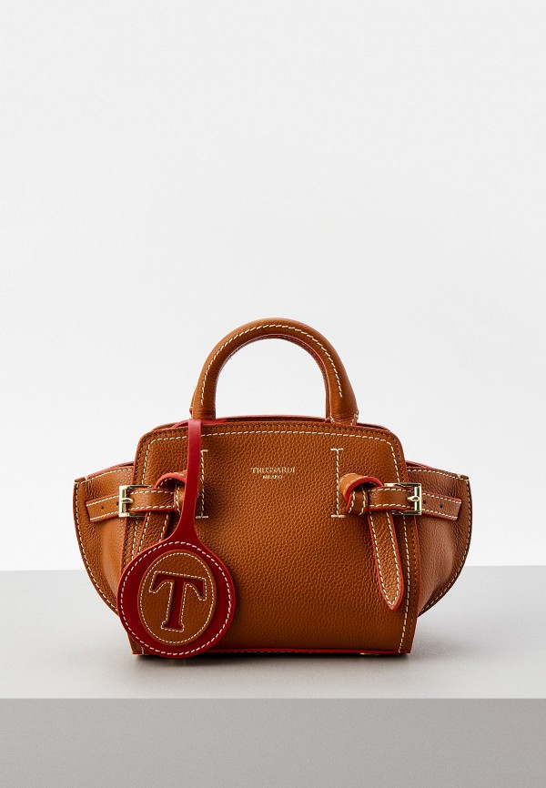 

Сумка и брелок Trussardi, Коричневый, Trussardi RTLABE183101