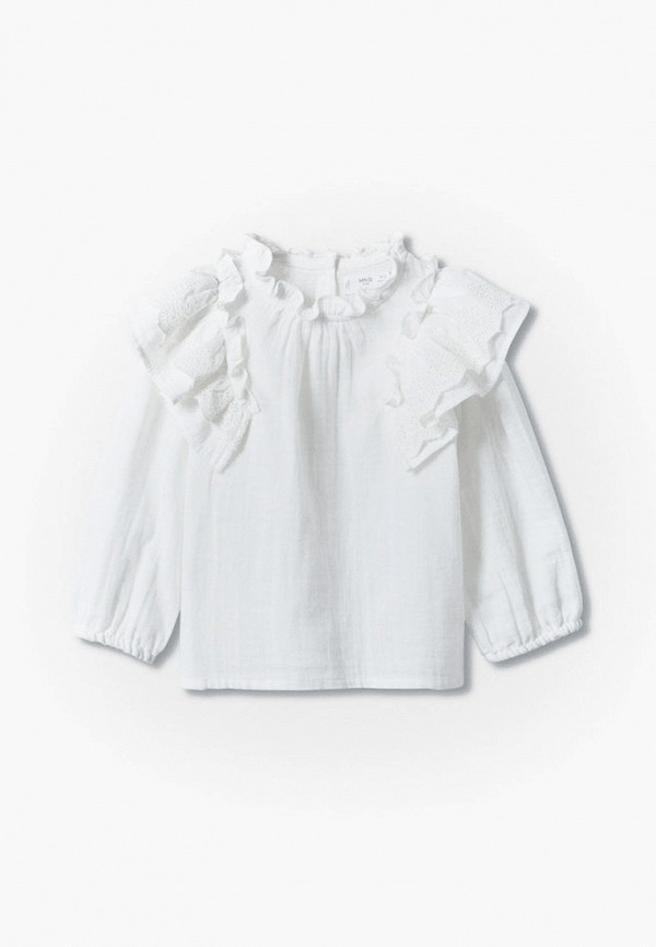 

Блуза Mango Kids, Белый, Mango Kids RTLABE213101