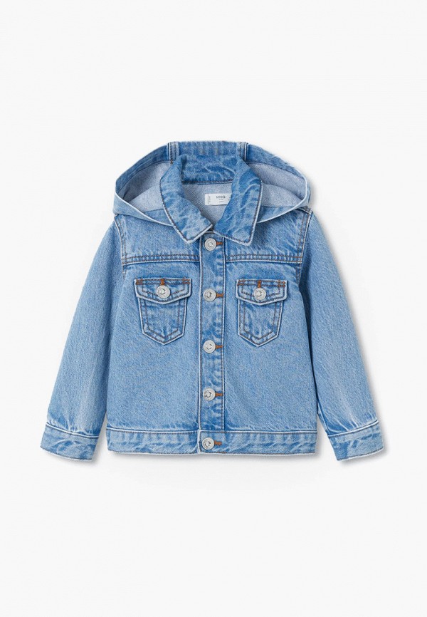 

Куртка джинсовая Mango Kids, Голубой, HOODIE