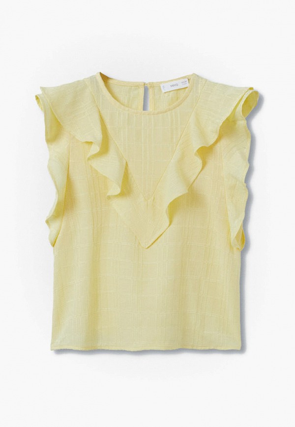 

Блуза Mango Kids, Желтый, Mango Kids RTLABE214401
