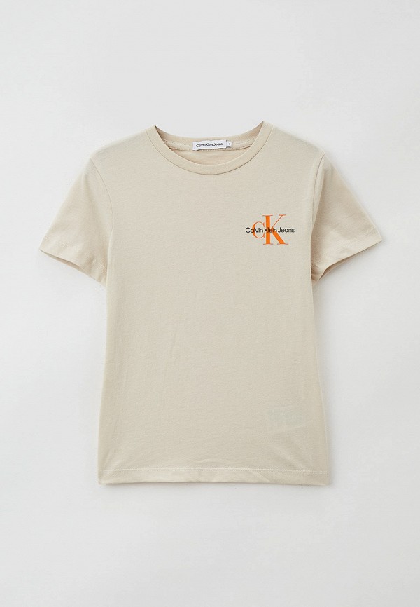 

Футболка Calvin Klein Jeans, Бежевый