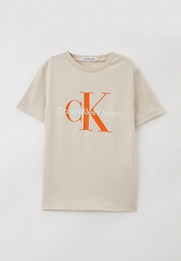 

Футболка Calvin Klein Jeans, Бежевый