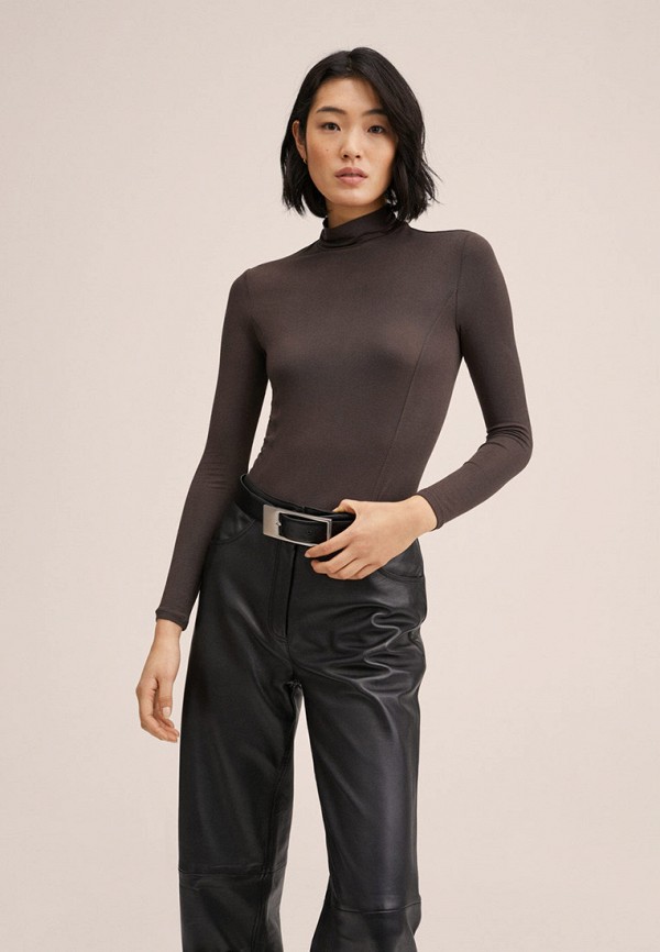 

Водолазка Mango, Коричневый, SECONZIG