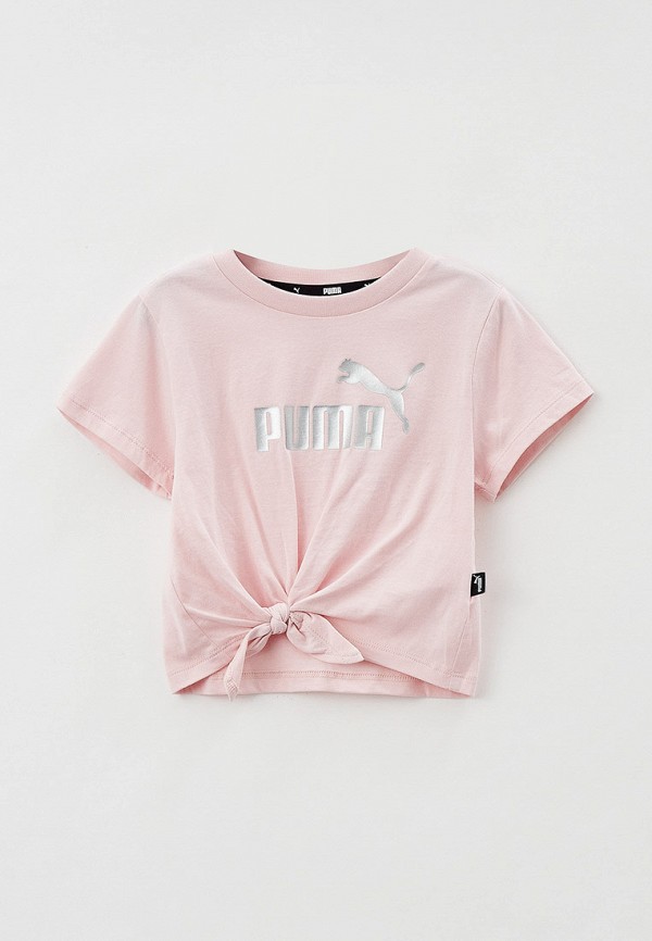 

Футболка PUMA, Розовый, ESS+ Logo Knotted Tee G