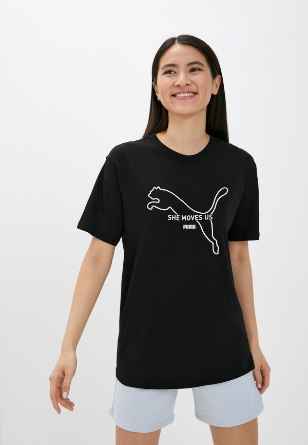 

Футболка PUMA, Черный, HER International W Day Graphic Tee