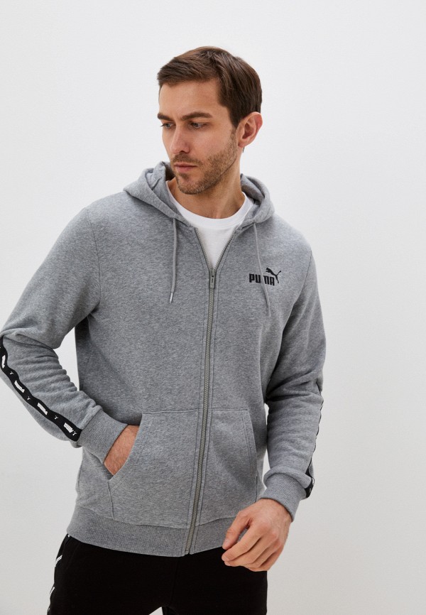 

Толстовка PUMA, Серый, ESS+ Tape Full-Zip Hoodie TR