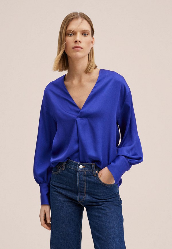 

Блуза Mango, Синий, Mango RTLABE324601