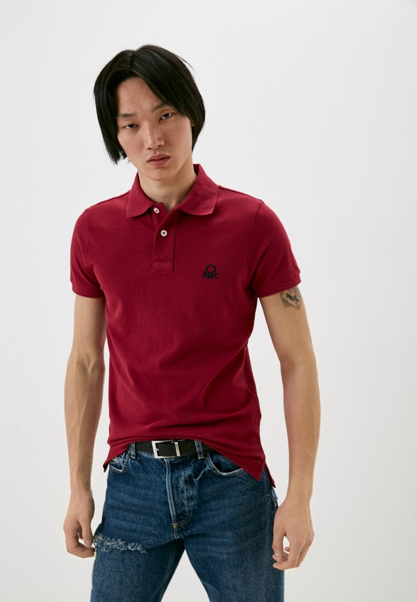 

Поло United Colors of Benetton, Бордовый, United Colors of Benetton RTLABE411101