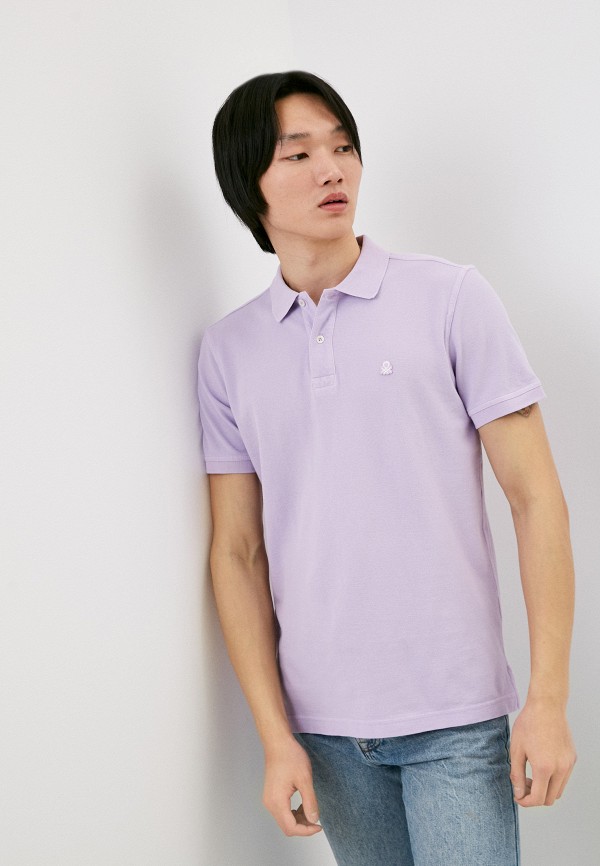 

Поло United Colors of Benetton, Фиолетовый, United Colors of Benetton RTLABE411701