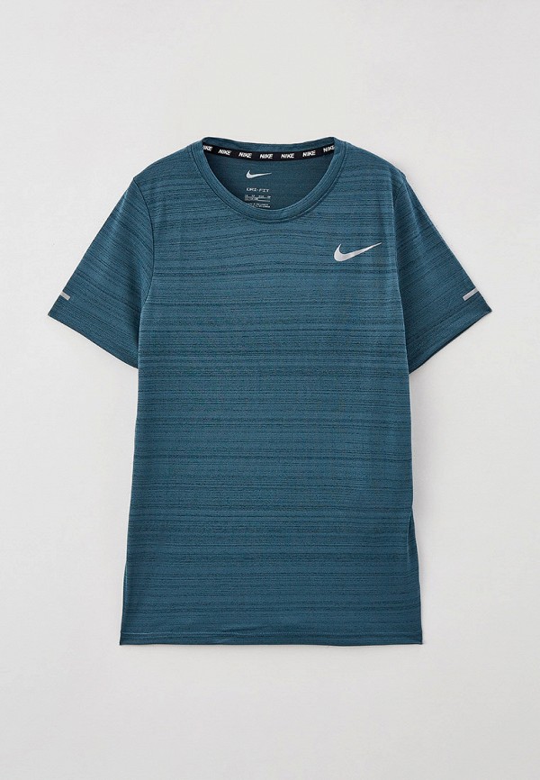 

Футболка спортивная Nike, Бирюзовый, B NK DF SS MILER TOP