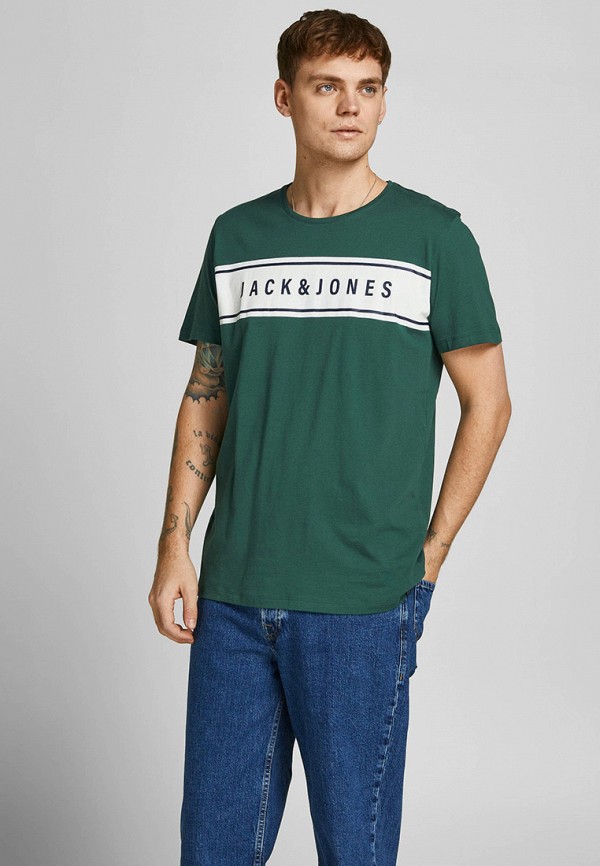 

Футболка Jack & Jones, Зеленый, Jack & Jones RTLABE499001