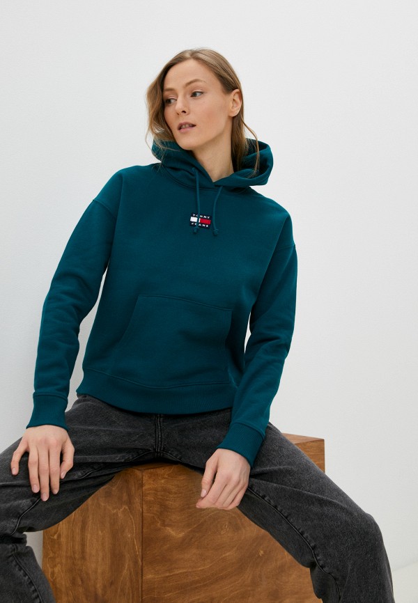 

Худи Tommy Jeans, Бирюзовый