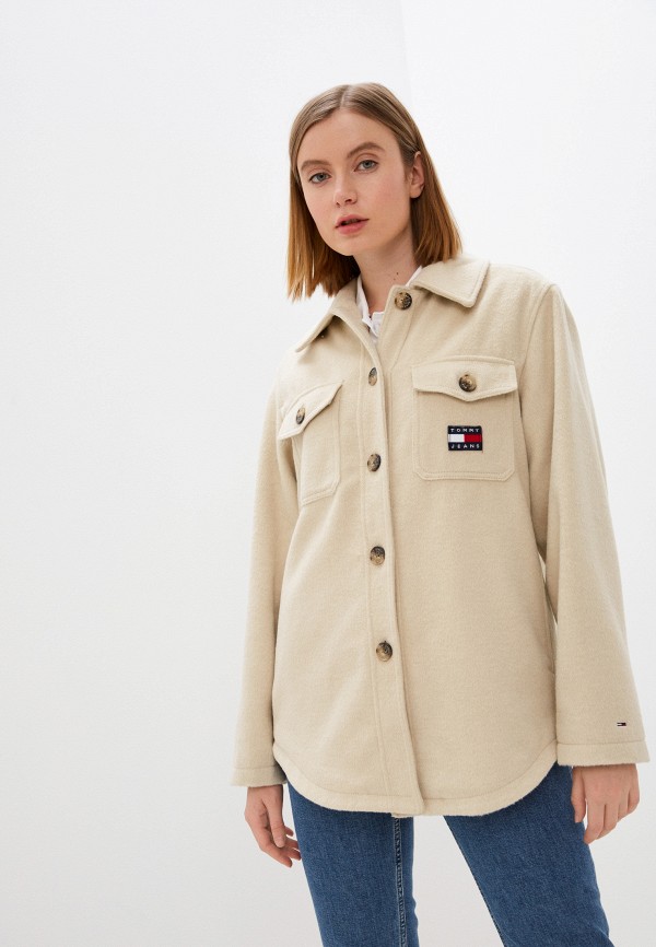 

Полупальто Tommy Jeans, Бежевый