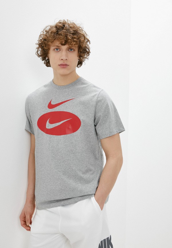 

Футболка Nike, Серый, M NSW SWOOSH OVAL HBR TEE
