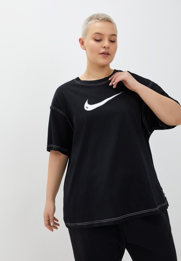 

Футболка Nike, Черный, W NSW SWSH SS TOP PLUS