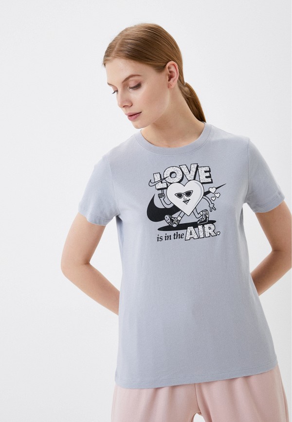 

Футболка Nike, Серый, W NSW TEE SS VDAY