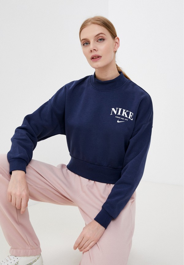 

Свитшот Nike, Синий, W NSW ESSNTL CLCTN FLC MOCK CR