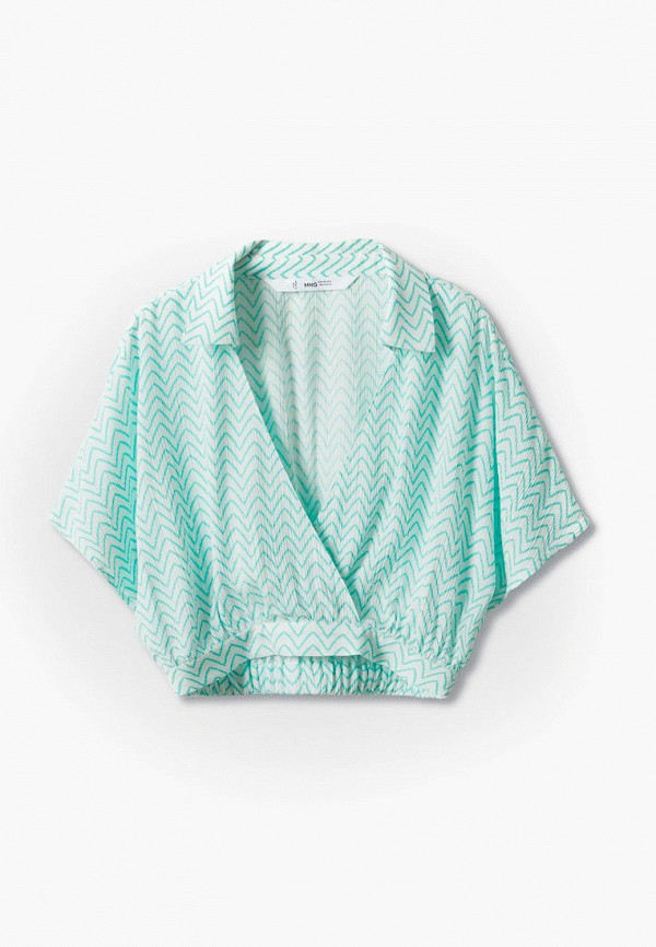 

Блуза Mango Kids, Бирюзовый, SCALLOP